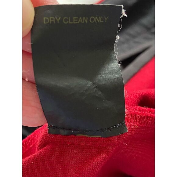 Cynthia Steffe Red Straight Pants with Black Accents Midrise Size 8 - Picture 5 of 13